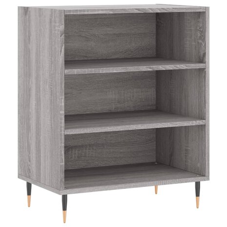 Dressoir 57x35x70 cm bewerkt hout grijs sonoma eikenkleurig 2