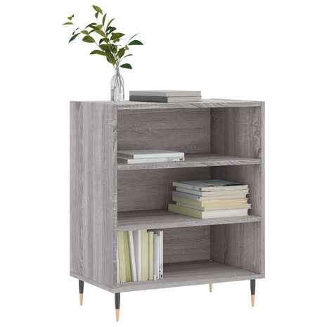 Dressoir 57x35x70 cm bewerkt hout grijs sonoma eikenkleurig 3