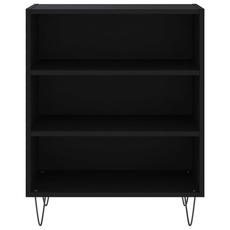 Dressoir 57x35x70 cm bewerkt hout zwart 4