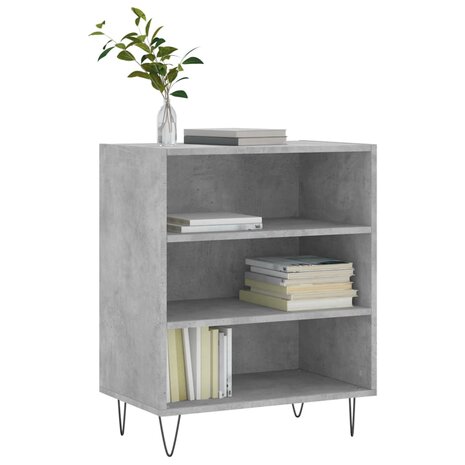 Dressoir 57x35x70 cm bewerkt hout betongrijs 3