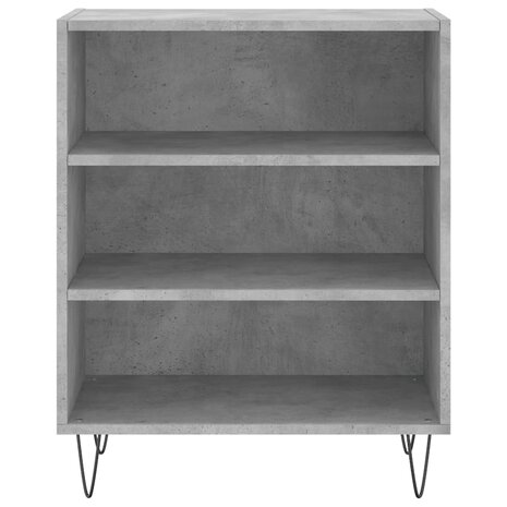 Dressoir 57x35x70 cm bewerkt hout betongrijs 4