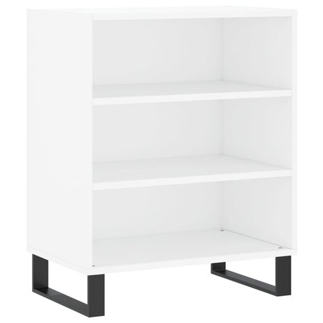 Dressoir 57x35x70 cm bewerkt hout wit 2