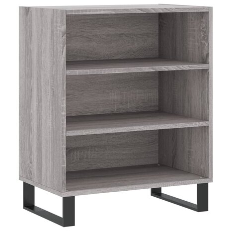 Dressoir 57x35x70 cm bewerkt hout grijs sonoma eikenkleurig 2