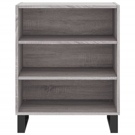 Dressoir 57x35x70 cm bewerkt hout grijs sonoma eikenkleurig 4