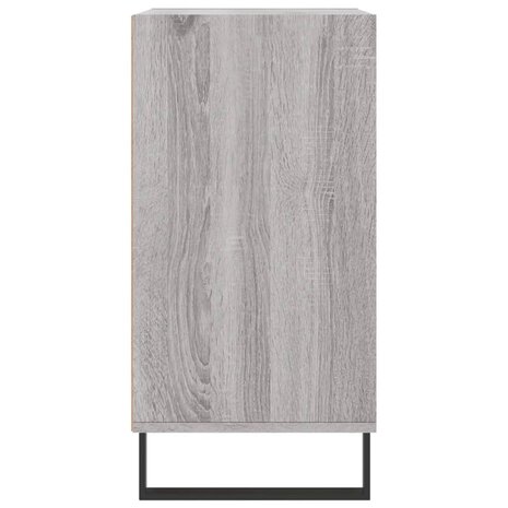 Dressoir 57x35x70 cm bewerkt hout grijs sonoma eikenkleurig 5