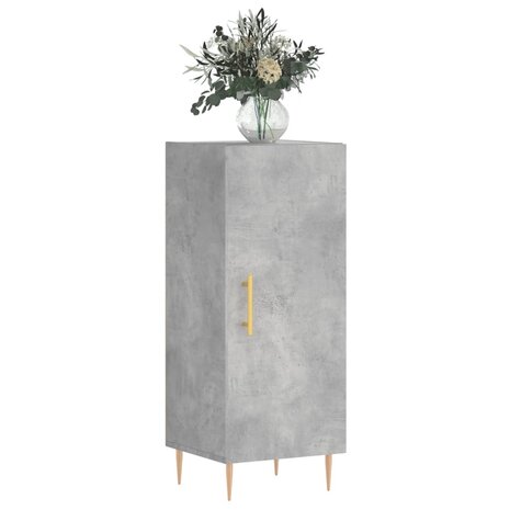 Dressoir 34,5x34x90 cm bewerkt hout betongrijs 3