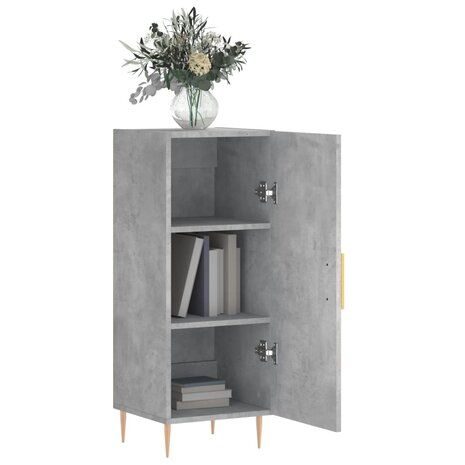 Dressoir 34,5x34x90 cm bewerkt hout betongrijs 4