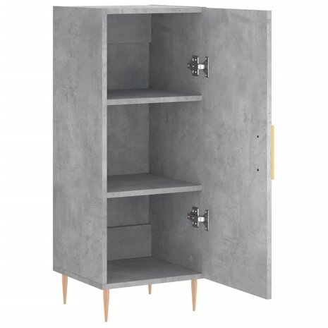 Dressoir 34,5x34x90 cm bewerkt hout betongrijs 5
