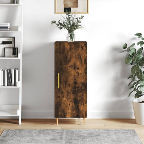 Dressoir 34,5x34x90 cm bewerkt hout gerookt eiken 1