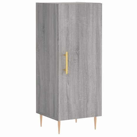 Dressoir 34,5x34x90 cm bewerkt hout grijs sonoma eikenkleurig 2