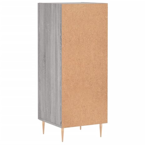 Dressoir 34,5x34x90 cm bewerkt hout grijs sonoma eikenkleurig 8