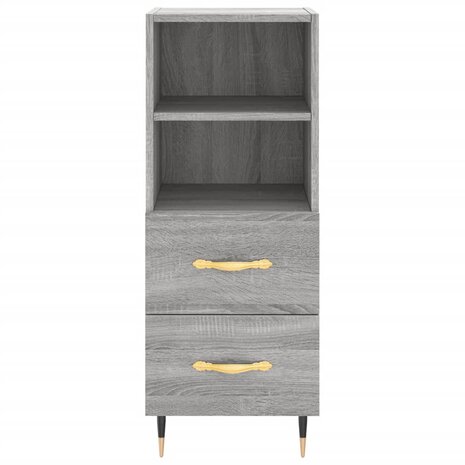 Dressoir 34,5x34x90 cm bewerkt hout grijs sonoma eikenkleurig 6