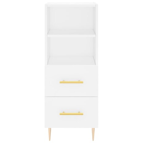 Dressoir 34,5x34x90 cm bewerkt hout wit 6