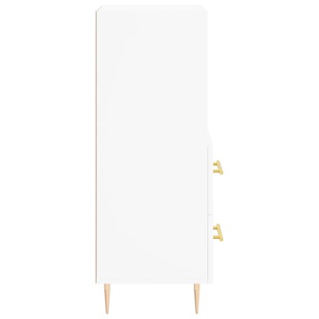 Dressoir 34,5x34x90 cm bewerkt hout wit 7