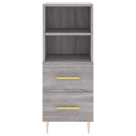 Dressoir 34,5x34x90 cm bewerkt hout grijs sonoma eikenkleurig 6