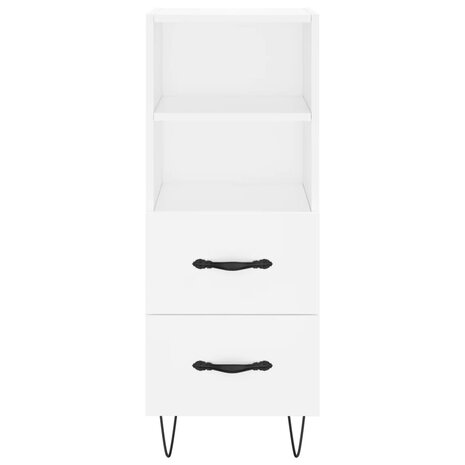 Dressoir 34,5x34x90 cm bewerkt hout wit 6