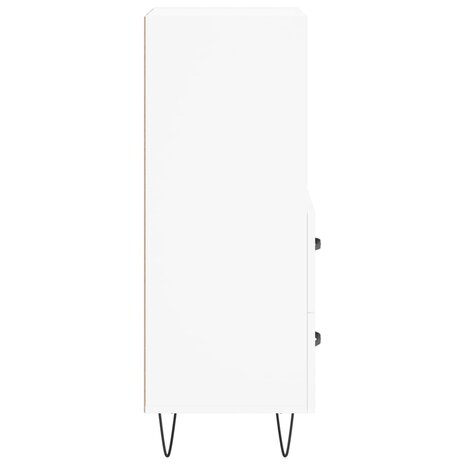 Dressoir 34,5x34x90 cm bewerkt hout wit 7