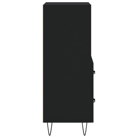 Dressoir 34,5x34x90 cm bewerkt hout zwart 7