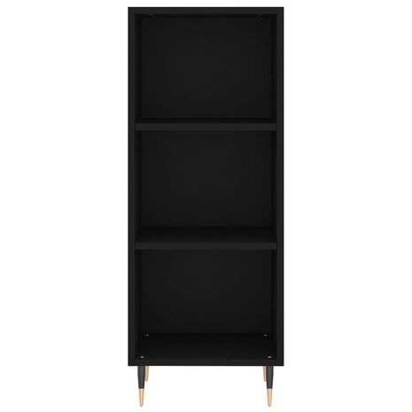 Dressoir 34,5x32,5x90 cm bewerkt hout zwart 4