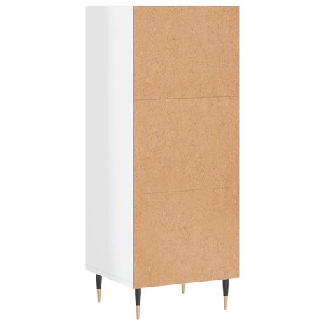 Dressoir 34,5x32,5x90 cm bewerkt hout hoogglans wit 6