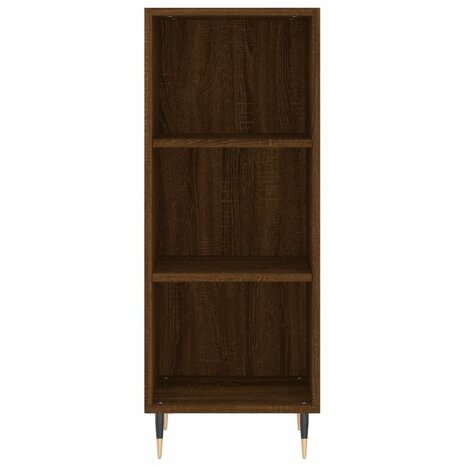 Dressoir 34,5x32,5x90 cm bewerkt hout bruin eikenkleur 4