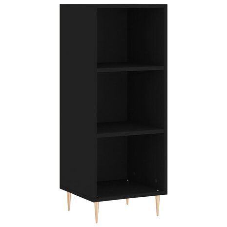 Dressoir 34,5x32,5x90 cm bewerkt hout zwart 2