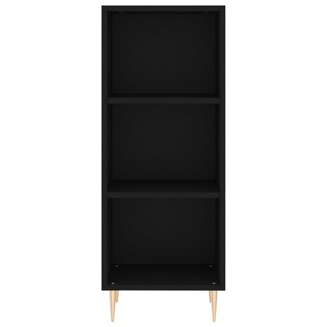 Dressoir 34,5x32,5x90 cm bewerkt hout zwart 4