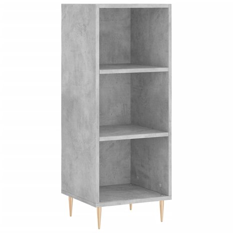 Dressoir 34,5x32,5x90 cm bewerkt hout betongrijs 2