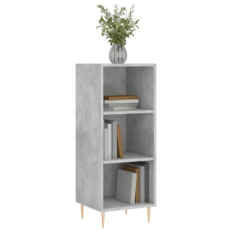 Dressoir 34,5x32,5x90 cm bewerkt hout betongrijs 3