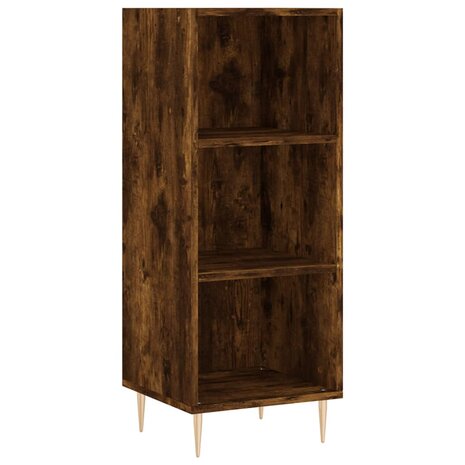 Dressoir 34,5x32,5x90 cm bewerkt hout gerookt eikenkleurig 2