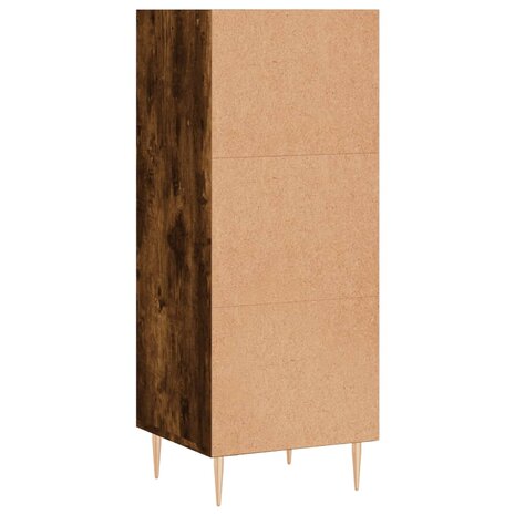 Dressoir 34,5x32,5x90 cm bewerkt hout gerookt eikenkleurig 6