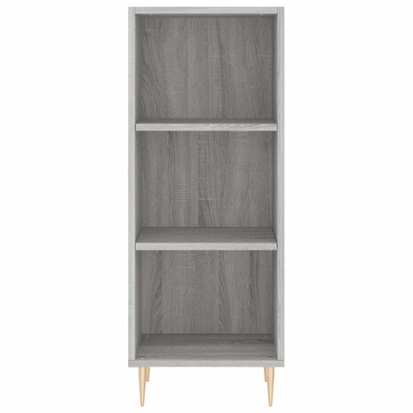 Dressoir 34,5x32,5x90 cm bewerkt hout grijs sonoma eikenkleurig 4