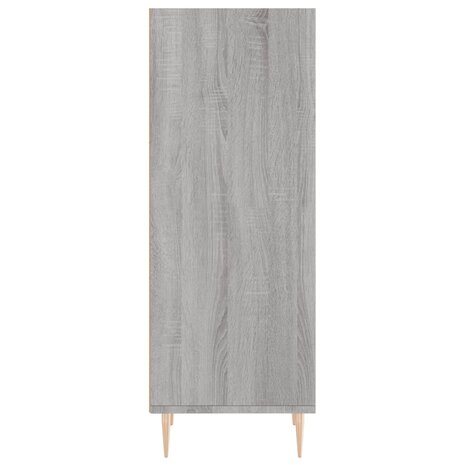 Dressoir 34,5x32,5x90 cm bewerkt hout grijs sonoma eikenkleurig 5