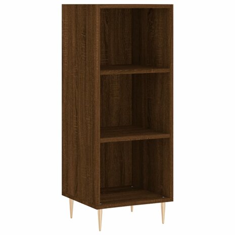 Dressoir 34,5x32,5x90 cm bewerkt hout bruin eikenkleur 2