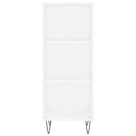 Dressoir 34,5x32,5x90 cm bewerkt hout wit 4