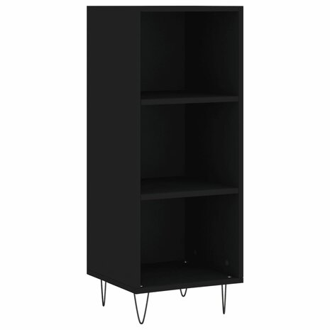 Dressoir 34,5x32,5x90 cm bewerkt hout zwart 2