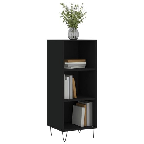 Dressoir 34,5x32,5x90 cm bewerkt hout zwart 3