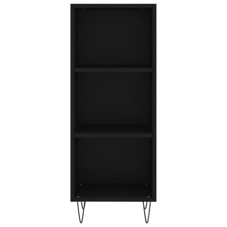Dressoir 34,5x32,5x90 cm bewerkt hout zwart 4