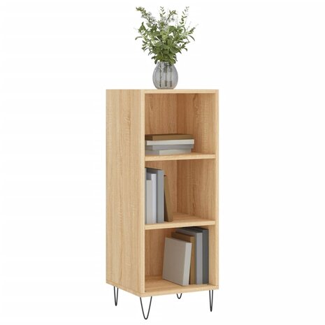Dressoir 34,5x32,5x90 cm bewerkt hout sonoma eikenkleurig 3
