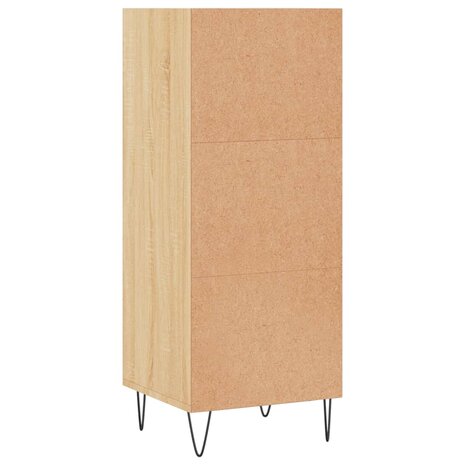 Dressoir 34,5x32,5x90 cm bewerkt hout sonoma eikenkleurig 6