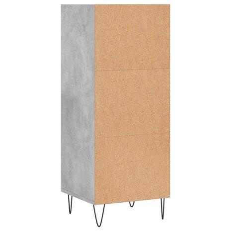Dressoir 34,5x32,5x90 cm bewerkt hout betongrijs 6