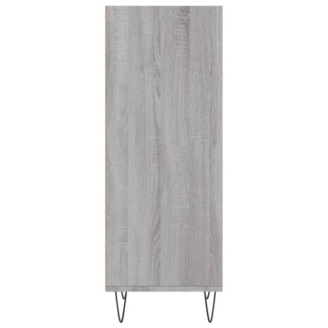 Dressoir 34,5x32,5x90 cm bewerkt hout grijs sonoma eikenkleurig 5
