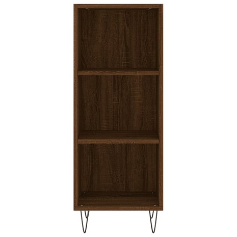 Dressoir 34,5x32,5x90 cm bewerkt hout bruin eikenkleur 4