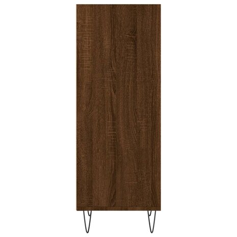 Dressoir 34,5x32,5x90 cm bewerkt hout bruin eikenkleur 5