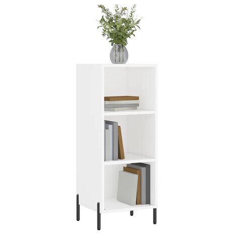 Dressoir 34,5x32,5x90 cm bewerkt hout wit 3
