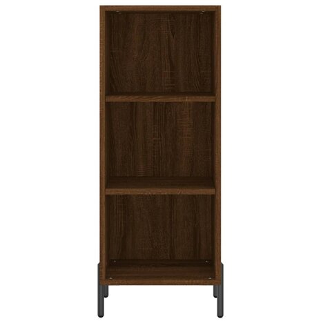 Dressoir 34,5x32,5x90 cm bewerkt hout bruin eikenkleur 4
