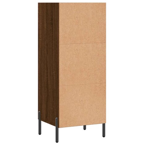 Dressoir 34,5x32,5x90 cm bewerkt hout bruin eikenkleur 6