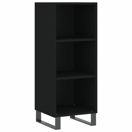 Dressoir 34,5x32,5x90 cm bewerkt hout zwart 2