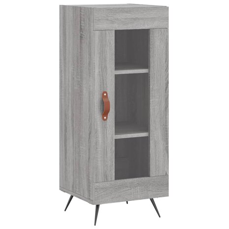 Dressoir 34,5x34x90 cm bewerkt hout grijs sonoma eikenkleurig 2