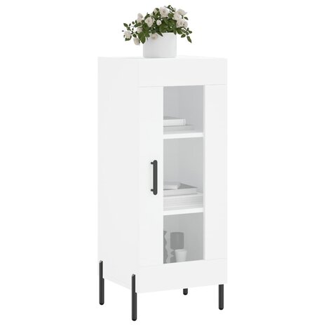 Dressoir 34,5x34x90 cm bewerkt hout wit 3